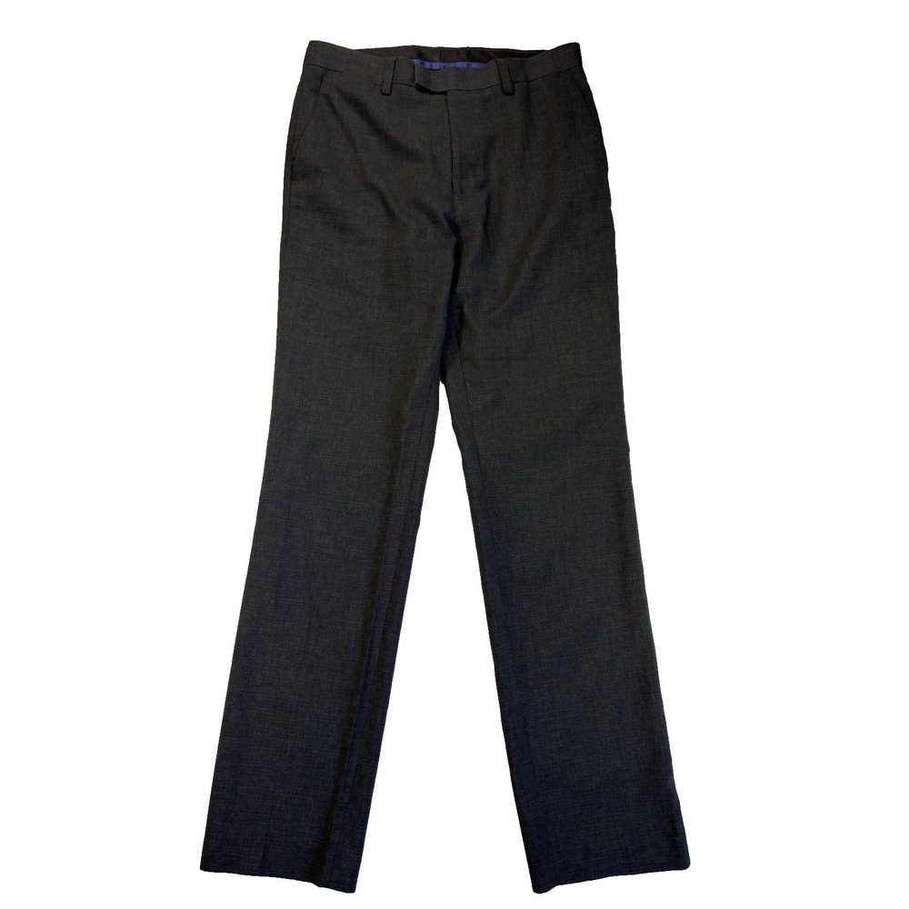 Madison Mens 32X34‎ Gray Lightweight Preppy Office Business Dress Pants Wedding